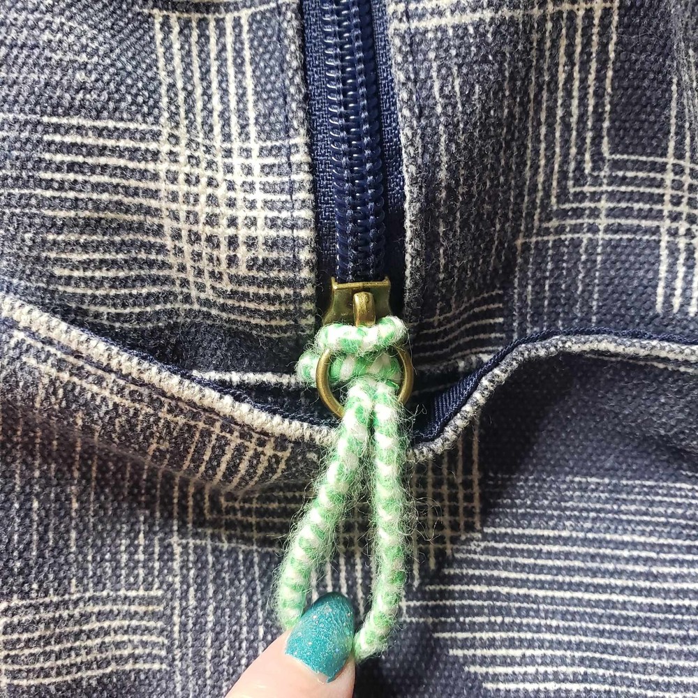 Universal Thread Backpack Blue Canvas With Tan Fa… - image 5